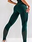 abordables Leggings y mallas de yoga-Mujer Pantalones de yoga Mallas Leggings de Yoga Cintura elástica Malla Levantamiento de tope Control de barriga Pilates Entrenamiento de gimnasio Rutina de ejercicio Pantalones Color sólido Negro