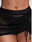 abordables Jupe portefeuille-Maillots de Bain Femme Robe de Bain Maillot de Bain Découpé Vacances Plage Couleur Unie Sans Manches Maillots de Bain