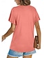 ieftine tricou simplu-Tricou de Femei Color Solid Simplu Clasic Modern Casual Mâneci Scurte Decolteu Rotund Topuri Zilnice Weekend Negru Alb Verde Deschis Roz Albastru Vară