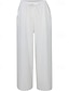 abordables Pantalon uni en coton et lin-Femmes Pantalon en coton et lin Pantalon palazzo Mode Streetwear Confort Longueur complète Taille Moyenne Uni Taille Élastique Confortable Extérieur Rue Tenue quotidienne Sortir Abricot Noir Blanche