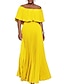 billiga Aftonklänningar-A-linjeformad Quinceanera-klänningar elegant klänning bröllop bröllopsgäst golvlängd kort ärm off shoulder polyester rygglös med veck