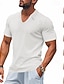 preiswerte Klassisches Poloshirt für Herren-Herren Golfshirt Piqué-Poloshirt Geschäft Lässig Revers Kurzarm Mode Basic Einfarbig Texture Knöpfe Sommer Frühling &amp; Herbst Normale Passform Dunkelbraun Weiß Hellgrau Grün Khaki Hellblau Golfshirt