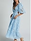 abordables Robes de cocktail-Robes A-Ligne Jaune Beurre Robe en Dentelle Brodée Mariage Invité de Mariage Longueur Maxi Manches Mi-Longues Col V Dentelle Sans Dos