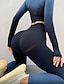 abordables Leggings et collants de yoga-Pantalon de yoga Leggings de yoga Femmes Contrôle du ventre Lifting des fesses Ceinture Élastique Yoga Entraînement en salle Pilates Pantalons Dégradé de couleur Automne Des sports Tenues de Sport