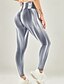 economico Leggings e collant da yoga-Per donna Pantaloni da yoga Leggings da yoga Fascia Elastica Rete Controllo addominale Sollevamento glutei Pilates Allenamento in Palestra Allenamento Pantaloni Tinta a nodi Rosso Blu Reale Blu