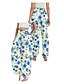 preiswerte Hose aus Baumwollleinen mit Grafik-Damen Leinen-inspirierte Hosen Weites Bein Hosen Hose Ethno-Stil Lässig Boho Volle Länge Hohe Taille Blumen Tasche Elastischer Bund Drucken Atmungsaktivität Weich Mikroelastisch Outdoor Yoga Wei