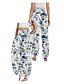 preiswerte Hose aus Baumwollleinen mit Grafik-Damen Leinen-inspirierte Hosen Weites Bein Hosen Hose Ethno-Stil Lässig Boho Volle Länge Hohe Taille Blumen Tasche Elastischer Bund Drucken Atmungsaktivität Weich Mikroelastisch Outdoor Yoga Wei