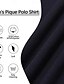 preiswerte Klassisches Poloshirt für Herren-Herren Golfshirt Piqué-Poloshirt Arbeit Geschäft Revers Gerippter Polokragen Kurzarm Basic Modern Farbblock Tasche Farbblock Sommer Frühling Schmale Passform Weiß Burgunderrot Marineblau Leicht Blau