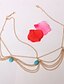 abordables Accessoires-1 pièce Femmes Bandeaux Ensemble d&#039;accessoires pour cheveux Pour Extérieur Fête Rétro Plume Alliage Dorée