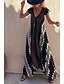 preiswerte Ausgefallene Kleider-Damen Midikleid Cocktailkleid Blumenkleid Boho-Kleid Mode Modern Urlaub Teegesellschaft Ausgehen Normale Passform Blume Ärmellos V Ausschnitt Schwarz Wein Blau Dunkelgrün Sommer