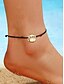 voordelige Damesarmband-2025 dames afstudeerarmband enkelband - verstelbare zwarte touwarmband met gouden afstudeerpetbedel, minimalistisch strandsieradencadeau