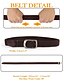 baratos Cintos Masculinos-cinto elástico masculino com fivela de metal – cinto trançado ajustável casual para negócios, viagens e uso diário