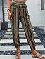 ieftine picior lat și talie înaltă-Pentru femei Jogger Pantaloni Vacanță Boho Lungime totală Talie medie Geometică Talie elastică Respirabil Comfortabil Micro-elastic Stradă Purtare Zilnică Ieșire Maro Închis Alb Rosu Verde Închis Vară