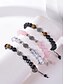 cheap Men's Jewelry-Men's Tiger Eye and Black Matte Beaded Bracelet with Compass Charm – Natural Stone Stretch Bracelet for Travel, Adventure, Birthday or Graduation Gift