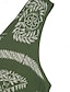abordables Robes Boho-Femmes Robe maxi Robe trapèze Vacances Occasionnel Extérieur Sortir Coupe régulière Fleuri Graphique Sans manches Col en V Vert Été