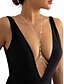 economico Collana da donna-Delicata catena per il corpo da donna, gioiello per bikini – catena per la vita a strati in oro e argento con cristalli per abbigliamento da spiaggia, feste in piscina e abiti da festival