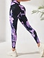 abordables Leggings et collants de yoga-Pantalon de yoga Leggings de yoga Femmes Contrôle du ventre Lifting des fesses Ceinture Élastique Yoga Entraînement en salle Pilates Pantalons Teinture par nouage Automne Des sports Tenues de Sport
