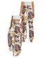 abordables Pantalon en coton et lin graphique-Femmes Pantalon inspiré du lin Jambe large Pantalons Style Ethnique Occasionnel Boho Longueur complète Taille haute Fleuri Feuille Tropical Avec Poches Taille Élastique Impression Respirabilité Doux
