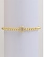 abordables Pulsera de mujer-Pulsera inicial con cuentas doradas para mujer: joyería con dijes del alfabeto personalizados, diseño elástico ajustable, estilo elegante, adecuada para regalos de graduación, cumpleaños y uso diario.