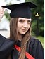 billige Damehatte-klasse af 2025 afgangshue med kvast og årstal charme – unisex mat finish mortarboard hat til high school og college ceremoni, flere farver