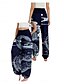abordables Pantalón de lino y algodón con gráficos-Mujer Pantalones inspirados en el lino Perneras anchas Pantalones Estilo Étnico Casual Boho Longitud total Alta cintura Floral Bolsillo Cintura elástica Estampado Transpirabilidad Suave Microelástico