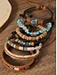 cheap Women&#039;s Bracelet-Boho Leather and Bead Bracelet Set for Men and Women – Adjustable Friendship, Tree of Life Charm – Vintage Handmade Tribal Accessories for Casual Wear, Festivals and Daily Fashion