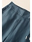voordelige Effen katoenen linnen broek-Dames Katoenen linnen broek broek Modieus Streetwear Volledige lengte Natuurlijk Effen Zak Elastische taille Voor buiten Comfortabel Straat Uitgaan Abrikoos Zwart Blauw Gember Zomer Normale pasvorm