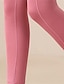 billige Yoga Leggings &amp; Tights-Dame Yogabukser Yoga Leggings med telefonlomme Rumpeløft Midjekontroll Høy Midje Pilates Treningsøkt Trene Strømpebukse Helfarge Svart Rosa Rød Spandex Høst sport Sportsklær Elastisk Mager