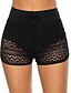 abordables Bas de bikini-Maillots de bain pour femmes boxers extensibles maillot de bain taille haute vacances plage vêtements couleur unie sans manches maillots de bain