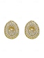 abordables Boucle d&amp;#39;oreille pour femme-Boucles d&#039;oreilles à tige initiales en strass doré - Boucles d&#039;oreilles à lettres scintillantes personnalisées pour femmes, bijoux en cristal étincelants de A à Z, parfaits pour un usage quotidien, un cadeau de remise de diplôme, un cadeau de fête des mèr