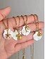 voordelige Dames ketting-dameskettingen met parelmoeren schelphangers – strandgeïnspireerde gouden kettingsieraden met nautische bedels (zeesterren, schildpadden, dolfijnen, schelpen) voor reizen, vakanties en cadeaus in de zomer