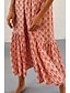 preiswerte Grafische Röcke-Damen Rock Bohemien Lässig Boho Maxi Mittlere Hüfthöhe Röcke Blumen Druck Mikroelastisch Urlaub Straße Dunkelrosa Purpur Fuchsie Orange Sommer Polyester