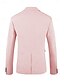 billiga Linne blazer-Herr Linne blazer Sportrock Mode Ledigt Solid färg Blazer Gul Rodnande Rosa Himmelsblå Standardpassform Singelknäppt 1 Knapp
