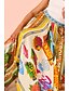 billige Grafiske nederdele-Dame Skjørte Afslappet Boheme Maxi Alm. taljede Nederdele Blomstret Trykt mønster Assymetrisk søm Mikroelastisk Gade I-byen-tøj Grøn Sommer Polyester