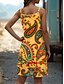 cheap Boho Dress-Women&#039;s Mini Dress A Line Dress Summer Dress Vacation Casual Daily Regular Fit Graphic Tribal Sleeveless U Neck Yellow Blue Purple Summer