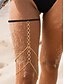ieftine Bratara de dama-Ham sexy cu lanț elastic pentru coapsă pentru femei – bijuterii de corp reglabile din aur sau argint cu design de lanț inel, ideal pentru ținute de plajă, festivaluri și ținute de petrecere de vară