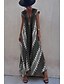preiswerte Ausgefallene Kleider-Damen Midikleid Cocktailkleid Blumenkleid Boho-Kleid Mode Modern Urlaub Teegesellschaft Ausgehen Normale Passform Blume Ärmellos V Ausschnitt Schwarz Wein Blau Dunkelgrün Sommer