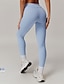 abordables Leggings et collants de yoga-Pantalon de yoga Leggings de yoga Femmes Contrôle du ventre Lifting des fesses Cordon de serrage A côtes Yoga Entraînement en salle Pilates Collants Taille haute Spandex Automne Des sports Tenues de