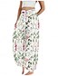 preiswerte Hose aus Baumwollleinen mit Grafik-Damen Leinen-inspirierte Hosen Weites Bein Hosen Hose Ethno-Stil Lässig Boho Volle Länge Hohe Taille Blumen Tasche Elastischer Bund Drucken Atmungsaktivität Weich Mikroelastisch Outdoor Yoga Wei