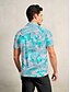 abordables Hauts-Homme T-shirt POLO Bleu Manche Courte Top Tenue de golf Vêtements Tenues Porter des vêtements