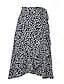 cheap Graphic Skirts-Women&#039;s Skirt Casual Maxi Mid Rise Skirts Floral Print Micro-elastic Street Casual Daily Navy Red Beige Summer Polyester