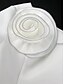 abordables Petites Robes Blanches-Robes de mariée ligne A une épaule manches courtes courte  mini robes de mariée en satin avec couleur unie