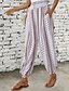 ieftine picior lat și talie înaltă-Pentru femei Jogger Pantaloni Vacanță Boho Lungime totală Talie medie Geometică Talie elastică Respirabil Comfortabil Micro-elastic Stradă Purtare Zilnică Ieșire Maro Închis Alb Rosu Verde Închis Vară