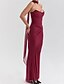 preiswerte Hochzeiten &amp; Feste-Meerjungfrau  Trompete Quinceanera Kleider Elegantes Kleid Hochzeit Hochzeitsgast Bodenlänge Ärmellos Strapless Polyester Rückenfrei mit Rüsche