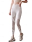 billige Yoga Leggings &amp; Tights-Dame Yogabukser Yoga Leggings Netting Midjekontroll Rumpeløft Høy Midje Yoga &amp; Danse Sko Treningsøkt Pilates Strømpebukse Svart Hvit Blå Spandex Høst sport Sportsklær Elastisk Mager