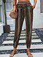 ieftine picior lat și talie înaltă-Pentru femei Jogger Pantaloni Vacanță Boho Lungime totală Talie medie Geometică Talie elastică Respirabil Comfortabil Micro-elastic Stradă Purtare Zilnică Ieșire Maro Închis Alb Rosu Verde Închis Vară