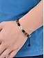 cheap Men's Jewelry-Men's Tiger Eye and Black Matte Beaded Bracelet with Compass Charm – Natural Stone Stretch Bracelet for Travel, Adventure, Birthday or Graduation Gift