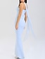 preiswerte Hochzeiten &amp; Feste-Meerjungfrau  Trompete Quinceanera Kleider Elegantes Kleid Hochzeit Hochzeitsgast Bodenlänge Ärmellos Strapless Polyester Rückenfrei mit Rüsche
