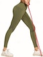abordables Leggings y mallas de yoga-Mujer Pantalones de yoga Mallas Leggings de Yoga Cintura elástica Malla Levantamiento de tope Control de barriga Pilates Entrenamiento de gimnasio Rutina de ejercicio Pantalones Color sólido Negro