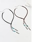 billiga Kvinnors halsband-silverbohemiskt lagerhalsband med svarta och silverkedjor, cirkulära och geometriska hängen, perfekt för vardags- och kvällskläder, perfekt för sommar- och festivaltillbehör